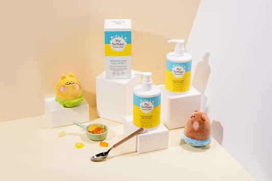 마이얼스데이  마일드 바디워시 300ml - 아기 및 어린이용으로 제형, 저자극성, 진정 및 보습